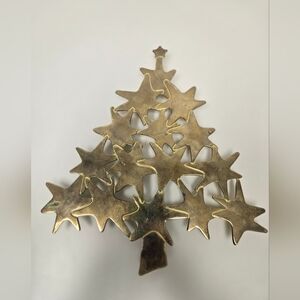 Source Unknown Metallic Star Tree Topper